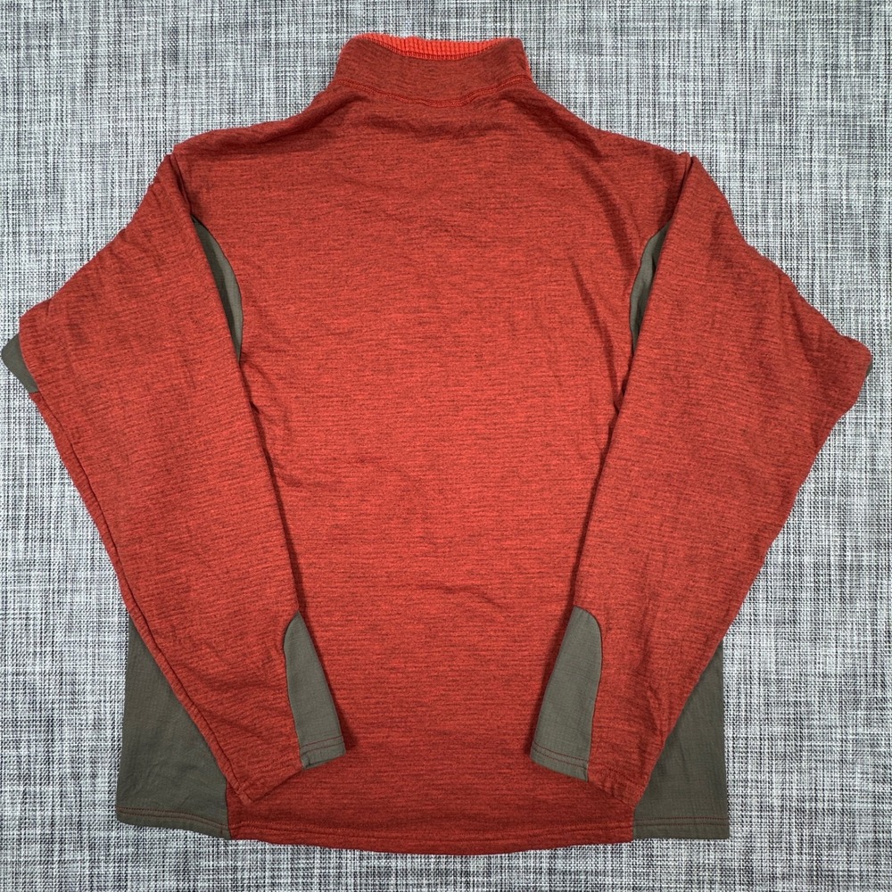 Vintage Patagonia Mens Large R1 Flash Pullover Red Grid Fleece Half Zip USA 2002 - Picture 2 of 10